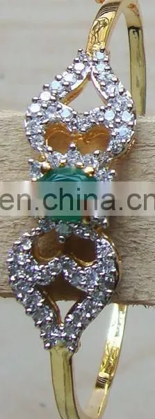 cz Bangle Bracelets Manufacturer Exporter, CZ Bracelets Bangle Supplier,Indian Fashion Cz Bracelet Banglemanufacturer photo-5