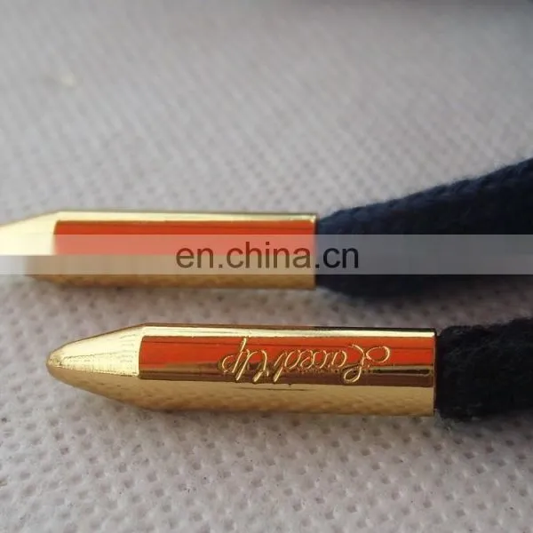 Top Selling Gold Metal Accessory Bullet Drip Tip Fashion Shoelace Aglets With Custom Logo photo-3