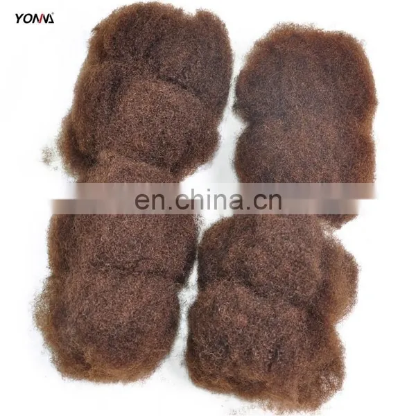 4pcs/lot Tight Afro Kinky Bulk Hair 100% Human Hair For DreadLocks,Twist Braids Nautral Color 4# Hair photo-4