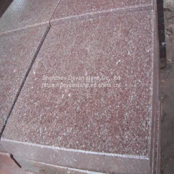 Red Prophyry Granite Polished Floor Tiles photo-2
