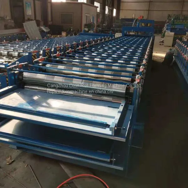 Building Material Metal Metal Glazed Tile Roll Forming Machine photo-2