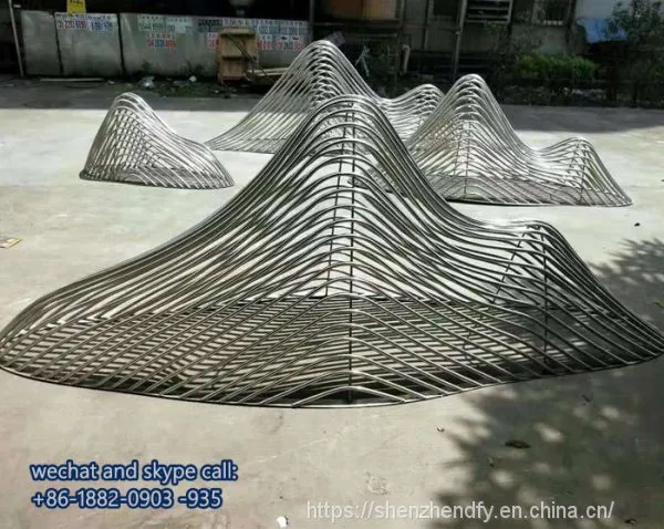 Customized Artwork Fish Stainless Steel Sculpture For Decoration Shopping Mall photo-5