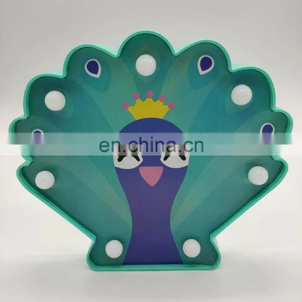 Plastic Peacock Shaped Fairy Holiday Light Battery Light For Home Decoration photo-3