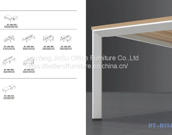 Four Person Green Screen Office Workstation Desk Set photo-4
