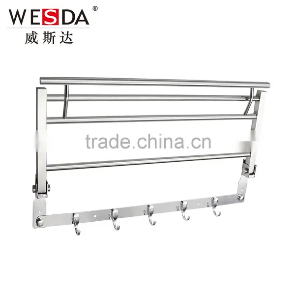 Wesda Decorative Foldable Hotel Style Bathroom Storage Rack 8832 Quality Choice photo-2