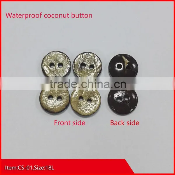 Waterproof Nature Coconut Button photo-2