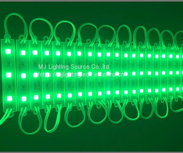 Competitive SMD 5054 3LED Modules Green Color Waterproof Advertising Lamp DC 12V LED Illuminated Signs photo-3