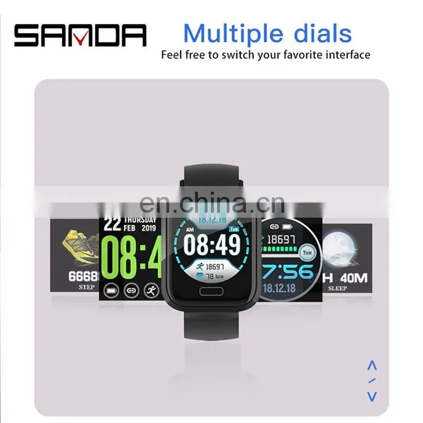 SANDA P30 Custom Message Reminder Heart Rate Monitor Oem Android Smart Watch for Ladies photo-5