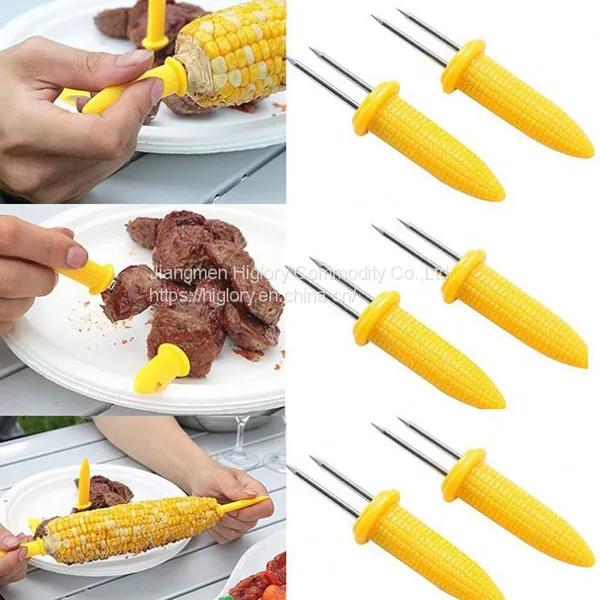 Portable BBQ Tools Stainless Steel BBQ Grill Accessories Corn Cob Holder, Corn Holder photo-5