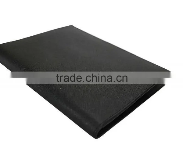Wholesale High Quality Custom Black Color Genuine Saffiano Leather Office File Bag Document Folder Notebook photo-3