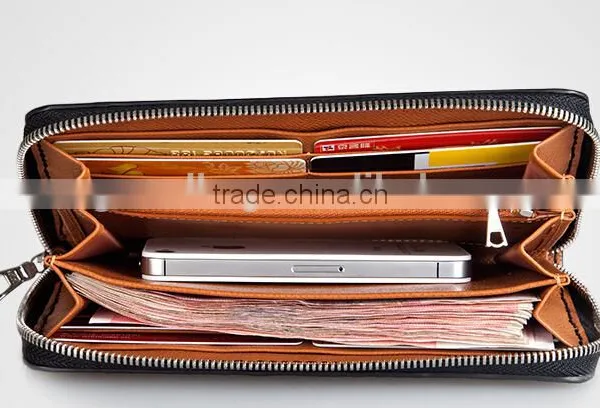 Luxury Wholesale Genuine Crocodile Alligator Leather Women Zip Long Wallet Clutch Wallet for Men photo-3