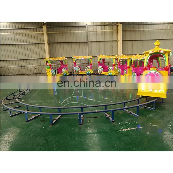 Fairground Park Rides Mini Kiddie Fiberglass Electric Rail Train for Sale photo-5