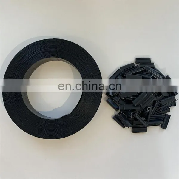 Dark Grey 4.7cmx50m 100 Clips Hard Plastic PVC Strip Screen Fence Zaun Streifen Hart photo-3