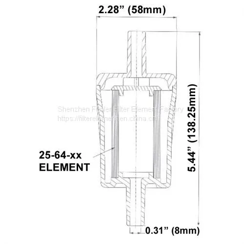 Fluorocarbon Borosilicate Glass Microfiber Element DIF-LKxx photo-2