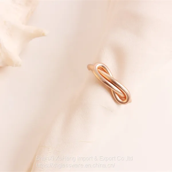 Colored Fashion Metal Gold Knot Napkin Rings For Wedding Table Decoration photo-3