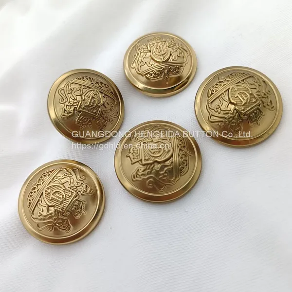 2023 Wholesale 18mm Gold Alloy Hand Sewing Button for Clothing photo-2