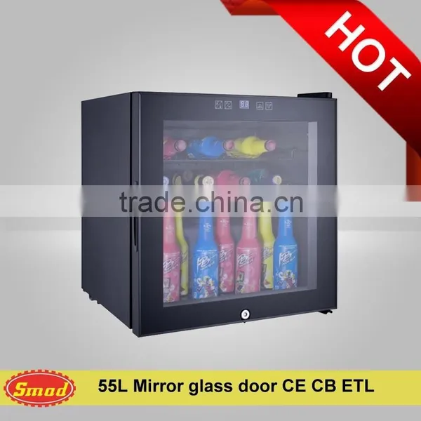 35L Mirror Glass Door Mini Bar Fridge photo-3