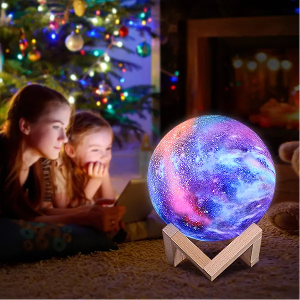 Personalized Photo Moon Lamp 16 Colors Remote Control Best 3D Printing Moon Light Lamp photo-4