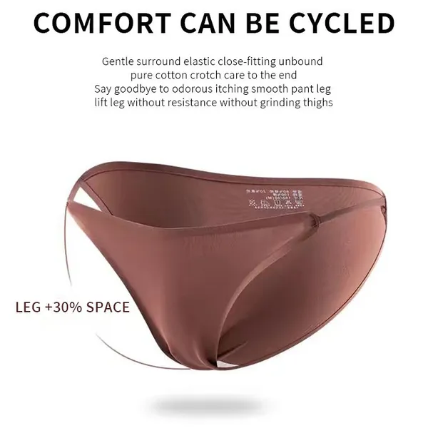 Hot Selling Seamless Lace Thongs for Women Lady Breathable Comfort Panty Soft Laser Cut Undie photo-5