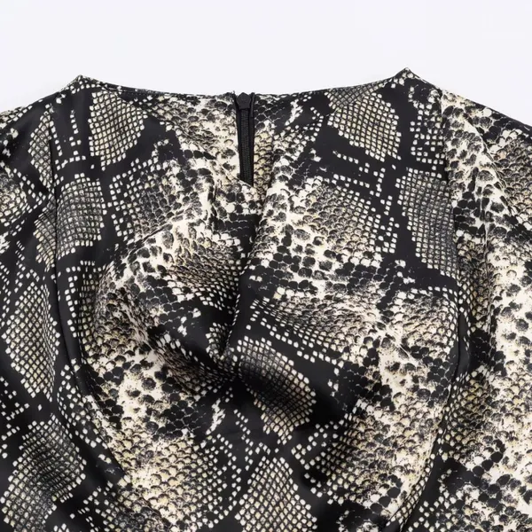 2025 New Fashionable Elegant Women's Animal Print Mini Dress photo-2