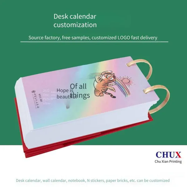 Creative Desk Calendar Printing Factory, Enterprise Promotion, Business Gift, Advertising Design, Ring - Bound Customization Factory photo-4