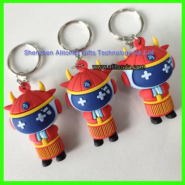 3d Figure Keychain Custom Soft Pvc Rubber Cartoon Baby Figure Design Shape Keychain Custom Promo Advertising Souvenir Keychain Custom photo-3