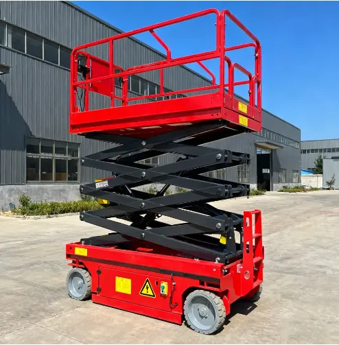 Fully Automatic Mobile Scissor Lift Table Flexible Movement Stable Lifting Hydraulic Elevator