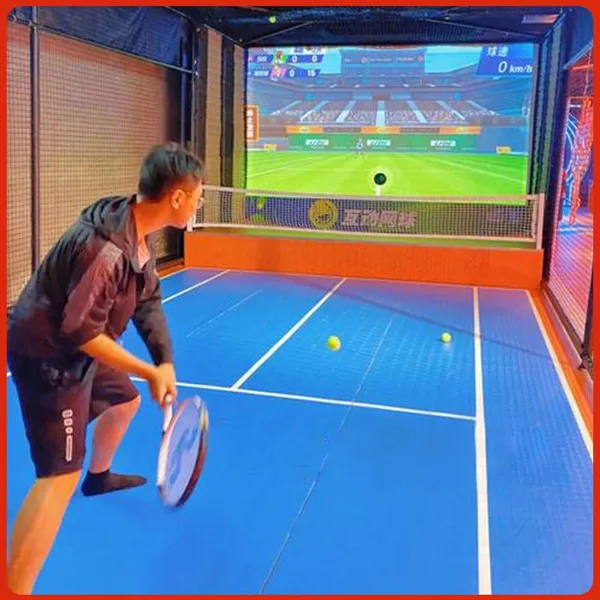 Indoor Trendy Play Sports Hall Intelligent Simulated Tennis-playing Sports Practice Digital Projection Interactive Game Hitting Equipment photo-3
