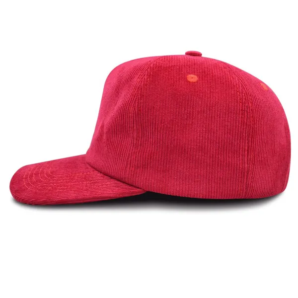 100% Cotton Corduroy Adjustable Snapback Cap Adult Daily Wear Hat Custom Logo Embroidery Rope Detail photo-4