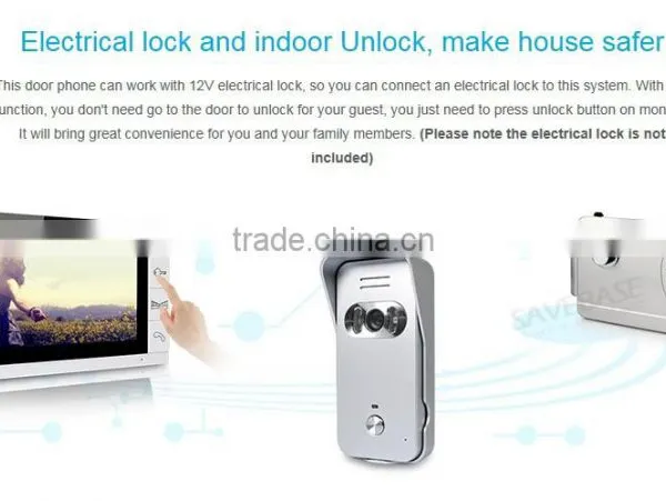 9" Video Door Phone Intercom Doorbell Security 1 Camera 2 Monitors Night Vision photo-3