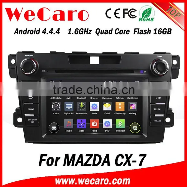 Wecaro in Dash Touch Screen Android 4.4.4 Car Radio Multimedia Dvd Player for Mazda Cx-7 Autoradio Car Dvd Gps Navigation System photo-6