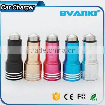 New 3.1A Quick Charge 2.0 Travel Car Charger for Travel In-Car Use/ Stainless Steel Safety Hammer QC 2.0 Dual USB Car Charger Quality Choice photo-6