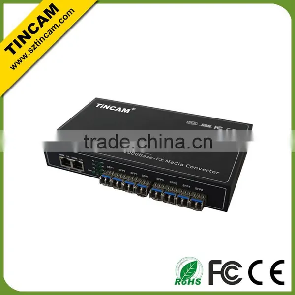 4 Fiber Port 2 Rj45 Port Rack Mount Media Converter Switch photo-6