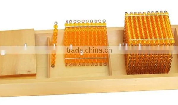 Handmade Montessori Wooden Toys Introduction to Decimal Quantity With Trays photo-2