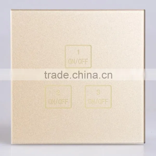 2015 Golden Touch Switch ,power Saving Smart Switch , 3 Gang 1 Way Touch Switch photo-2