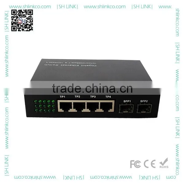 Multi-ports Gigabit Ethernet Media Converter 1000M Fiber Switch With 2 SFP Ports photo-2