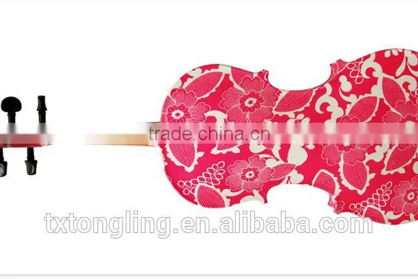 Art Paint Pattern Transparent Toy Wood Violin TL-1105 photo-5