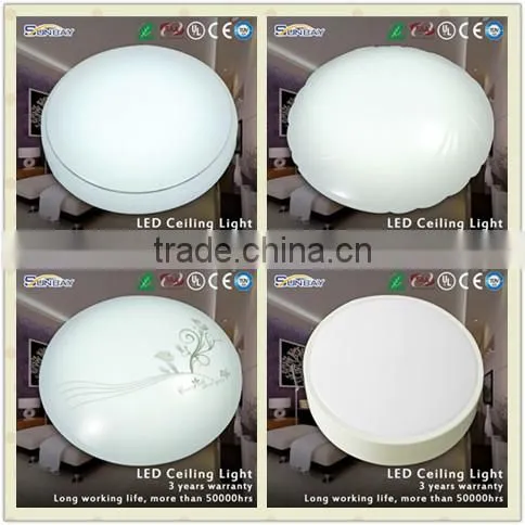 Bathroom Use Oyster Plastic Lid 18W Led Ceiling Light With Radar Sensor photo-3