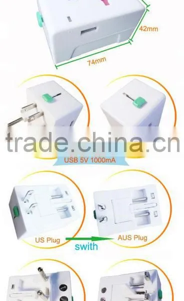 Multi-Nation Travel Adapter With USB Charger photo-5