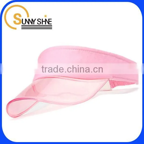 Sunny Shine Custom Wholesale Plastic Brim Sun Visor Hat Quality Choice