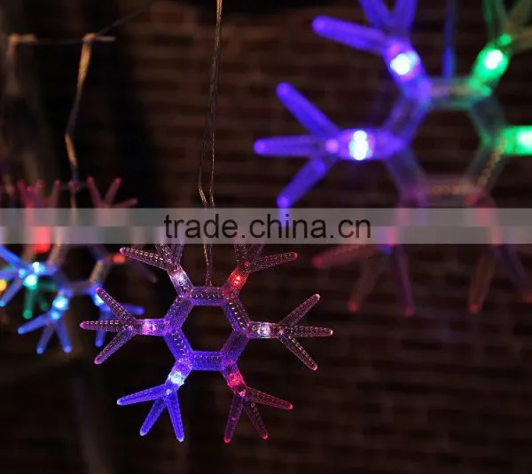 Xmas 60LED for 6pieces Snowflake Curtain Light