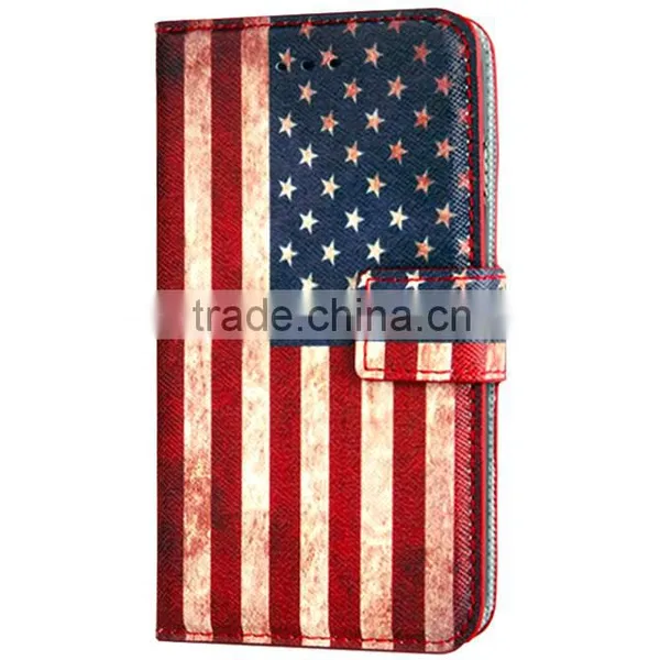 Printed PU Flip Wallet Leather Phone Case For Sony Xperia Z5 photo-4