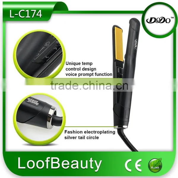 Unique Temp Control Design, Voice Prompt Function Hair Flat Iron and Hair Straightener photo-3