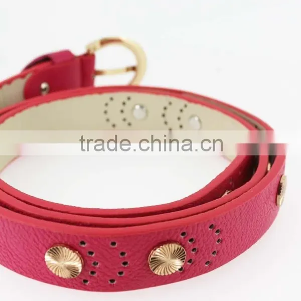 2015 Women's Fashion pu Studded Beads Belt for Jeans With Metal Beads in Yiwu photo-6