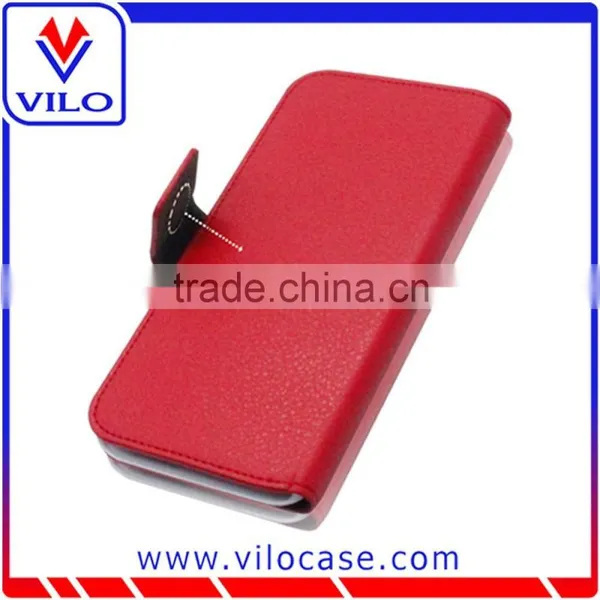 High Quality Wallet Leather Smart Flip Case for Samsung Galaxy S6 photo-2