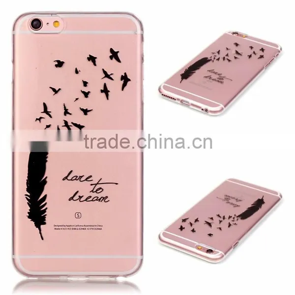 Fasion Design Transparent TPU Phone Case , Sample Free Mobile Phone Case for Iphone 6/6S PLUS photo-3