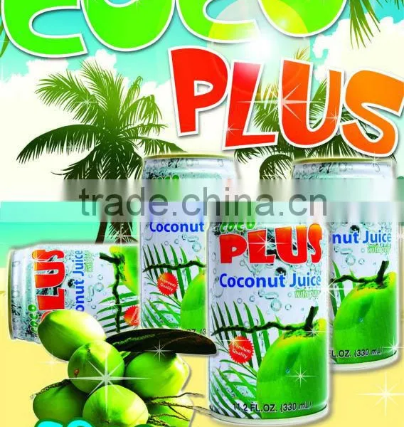 Coconut Juice With Pulp Tin Can 330ml