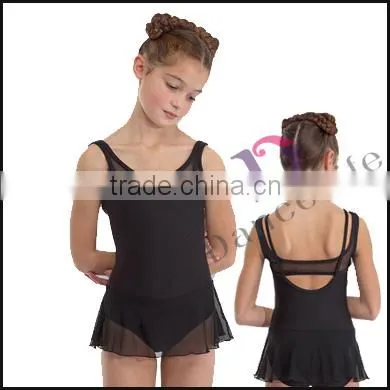 C2155 Black Girls Mesh Skirt Dance Dress Ballet Costume
