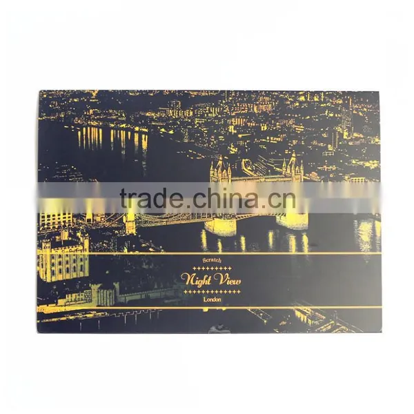 2015 Fashion DIY Toys London Scratch Night View PIicture for Decompress photo-5