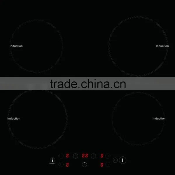 4 head induction cooker cooktop built-in